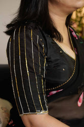 Juliet Black Silk Blouse